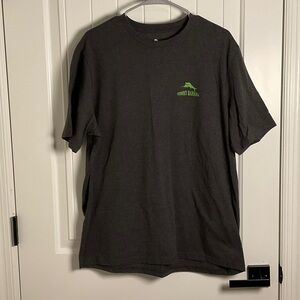 Tommy Bahama Charcoal Gray Tee with Green Logo